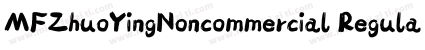 MFZhuoYingNoncommercial Regular字体转换